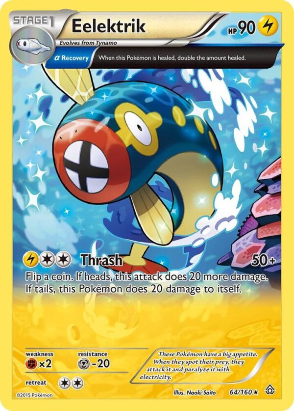Eelektrik (Alpha) 64/160 Reverse Holofoil XY – Primal Clash