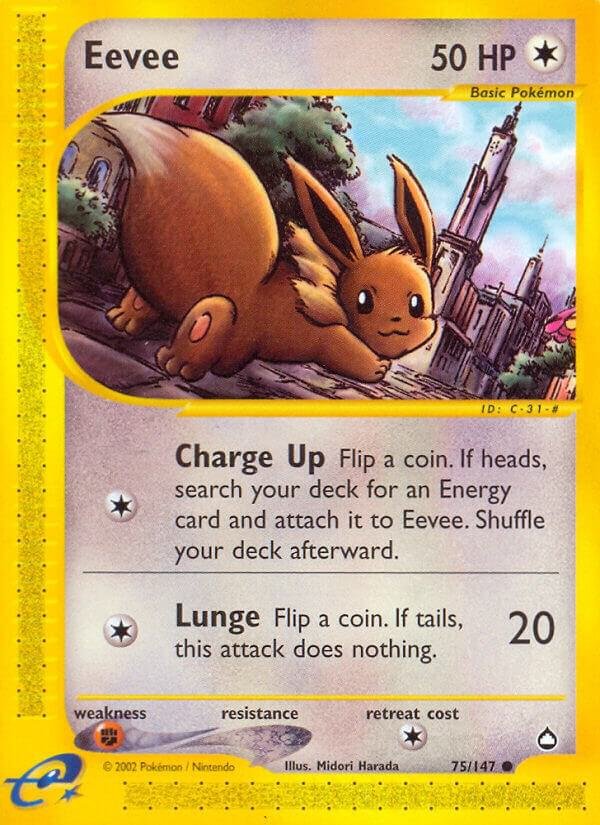 Eevee 075/147 Reverse Holofoil Aquapolis Eevee 075/147 Reverse Holofoil Aquapolis