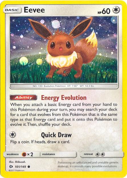 Eevee 101/149 (Cosmos Holo) Holofoil Miscellaneous Cards & Products