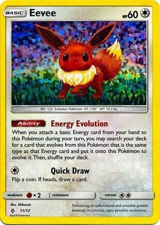 Eevee 11/12 011/012 Holofoil McDonald’s Promos 2018