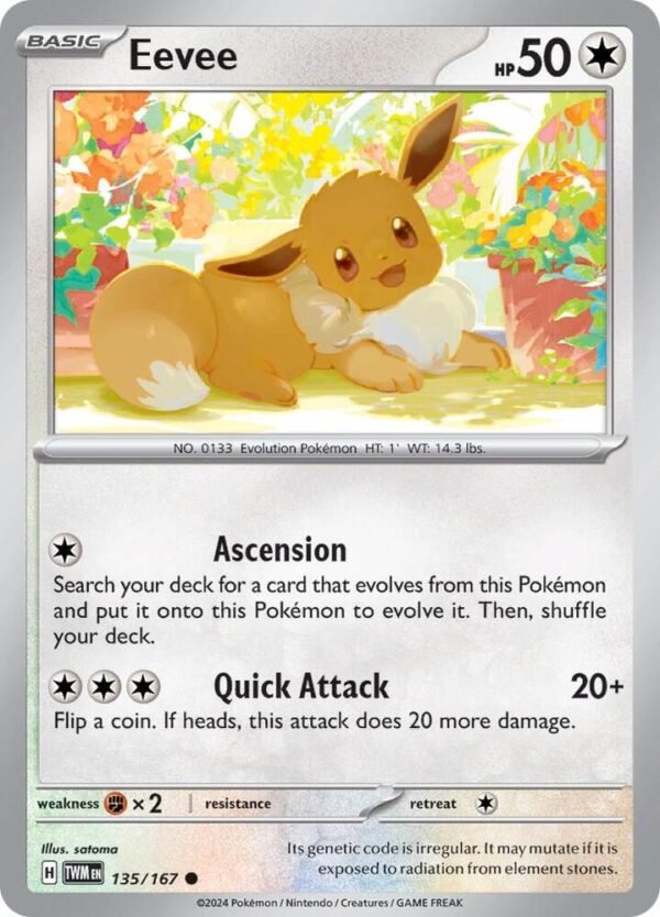 Eevee 135/167 Normal SV06: Twilight Masquerade Eevee 135/167 Normal SV06: Twilight Masquerade
