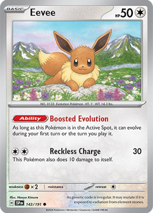 Eevee 143/191 Normal SV08: Surging Sparks