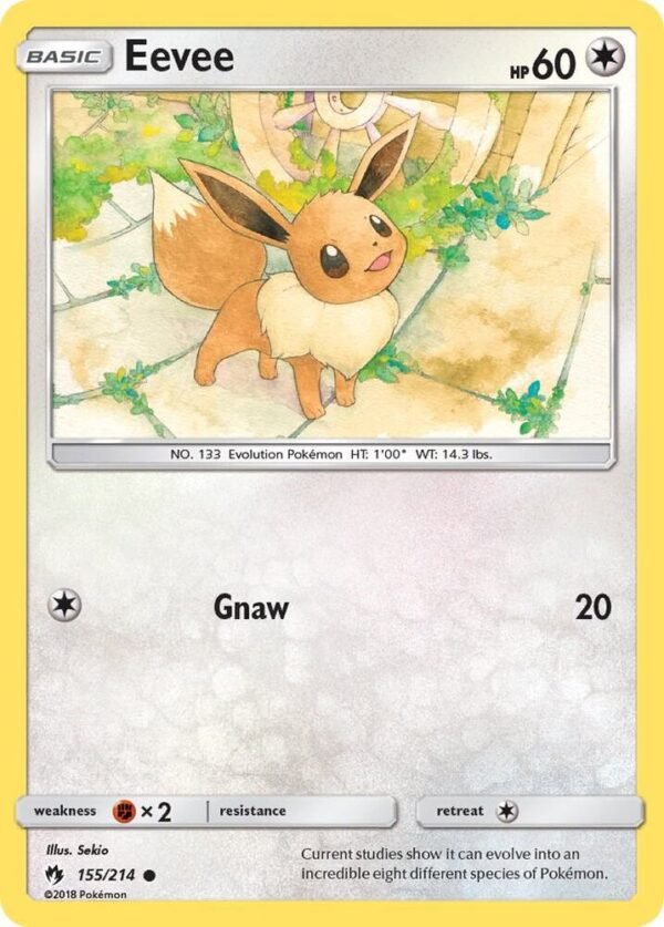 Eevee 155/214 Reverse Holofoil SM – Lost Thunder
