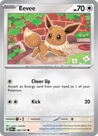 Eevee | 166/197 | Reverse Holofoil | SV03: Obsidian Flames