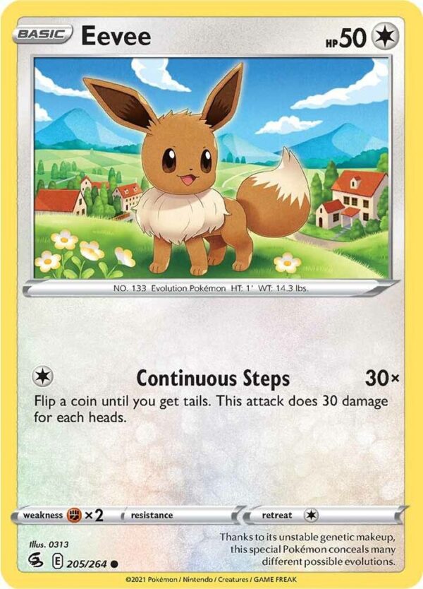 Eevee 205/264 Normal SWSH08: Fusion Strike