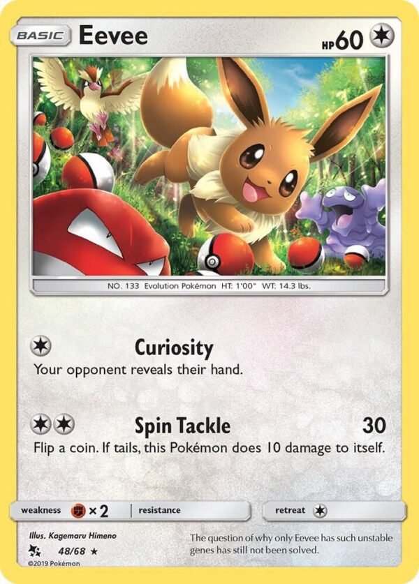 Eevee (48) 48/68 Holofoil Hidden Fates Eevee (48) 48/68 Holofoil Hidden Fates