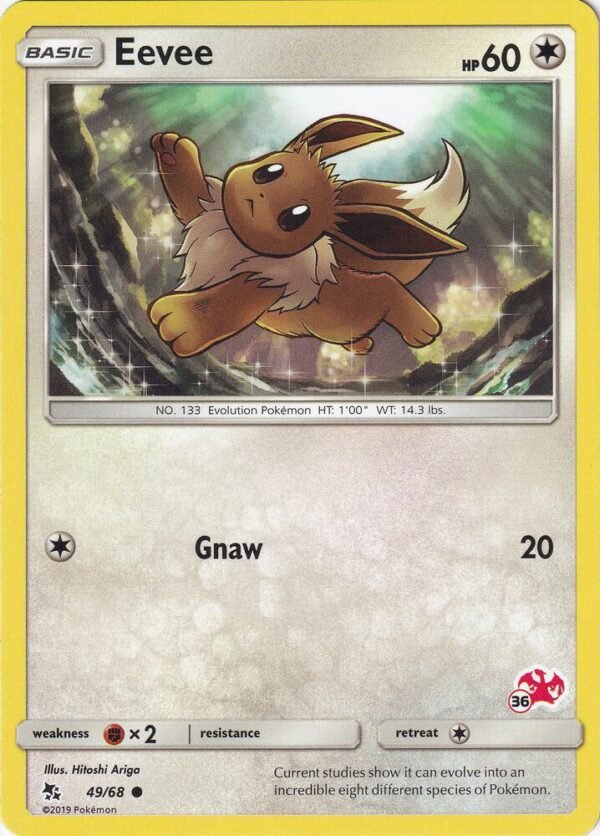 Eevee 49/68 (#36 Charizard Stamped) 049/068 Normal Battle Academy Eevee 49/68 (#36 Charizard Stamped) 049/068 Normal Battle Academy