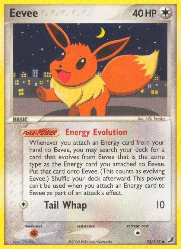Eevee 55/115 Reverse Holofoil Unseen Forces Eevee 55/115 Reverse Holofoil Unseen Forces