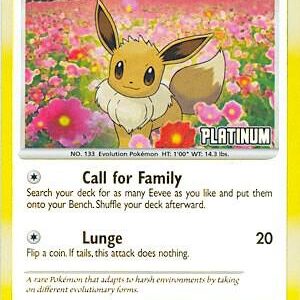 Eevee 62/100 [Platinum] 062/100 Reverse Holofoil Burger King Promos