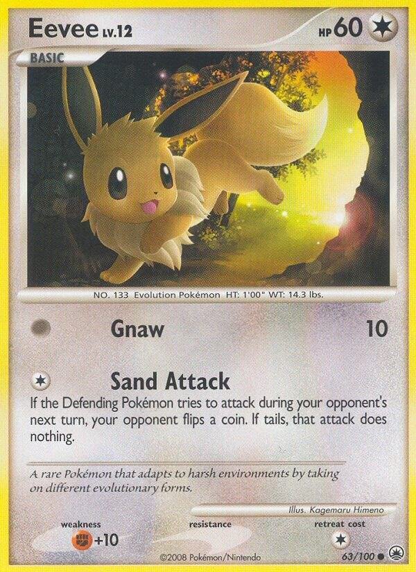 Eevee (63) 63/100 Reverse Holofoil Majestic Dawn