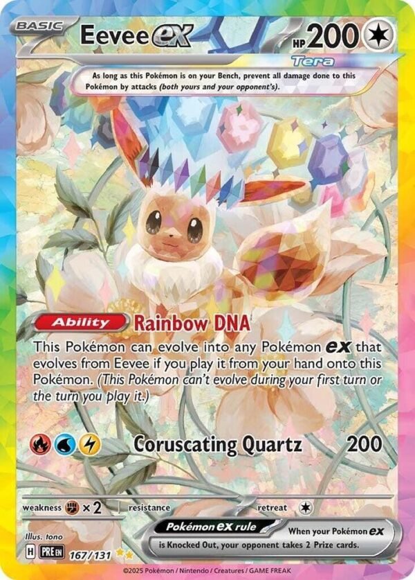 Eevee ex 167/131 Holofoil SV: Prismatic Evolutions