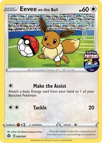 Eevee on the Ball | 002/005 (Pokemon Futsal) | Normal | Miscellaneous Cards & Products