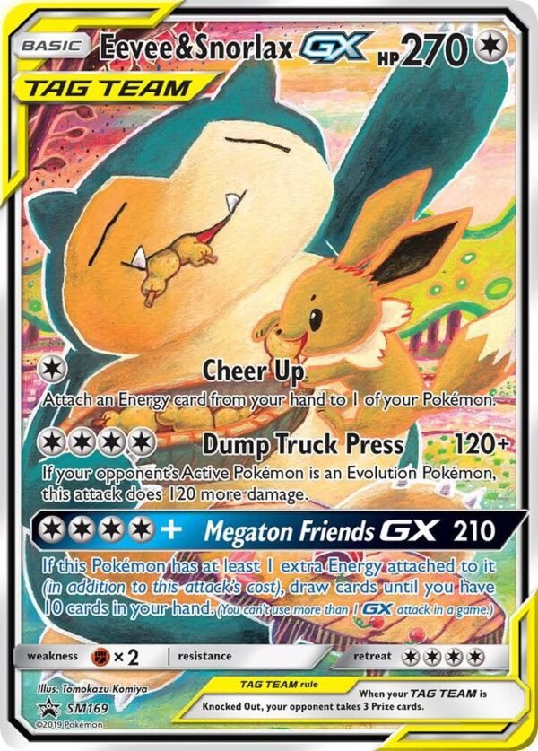 Eevee & Snorlax GX SM169 Holofoil SM Promos