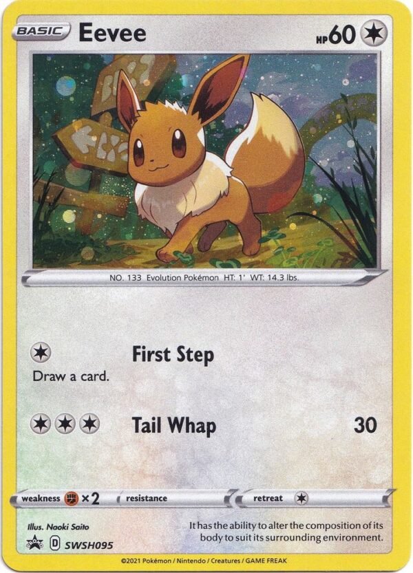 Eevee SWSH095 Holofoil SWSH: Sword & Shield Promo Cards