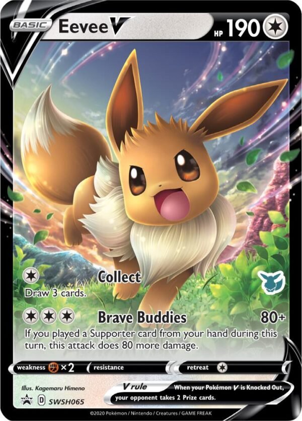 Eevee V SWSH065 (Eevee Stamped) Holofoil Battle Academy 2022 Eevee V SWSH065 (Eevee Stamped) Holofoil Battle Academy 2022