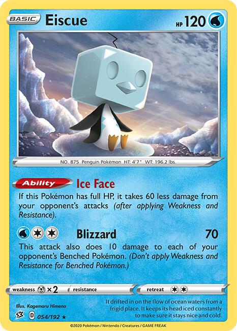 Eiscue 054/192 Reverse Holofoil SWSH02: Rebel Clash