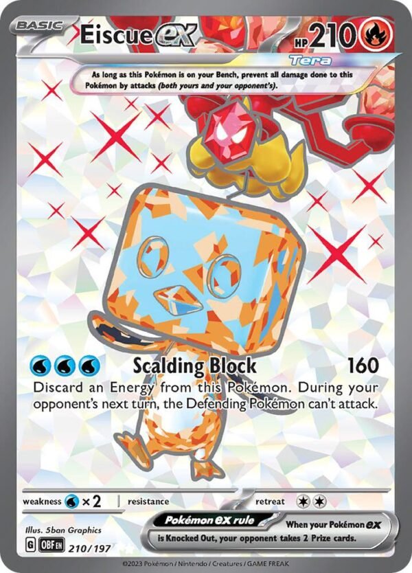 Eiscue ex 210/197 Holofoil SV03: Obsidian Flames