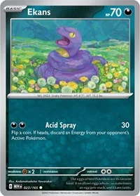 Ekans | 023/165 | Reverse Holofoil | SV: Scarlet & Violet 151