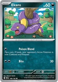 Ekans | 100/162 | Reverse Holofoil | SV05: Temporal Forces