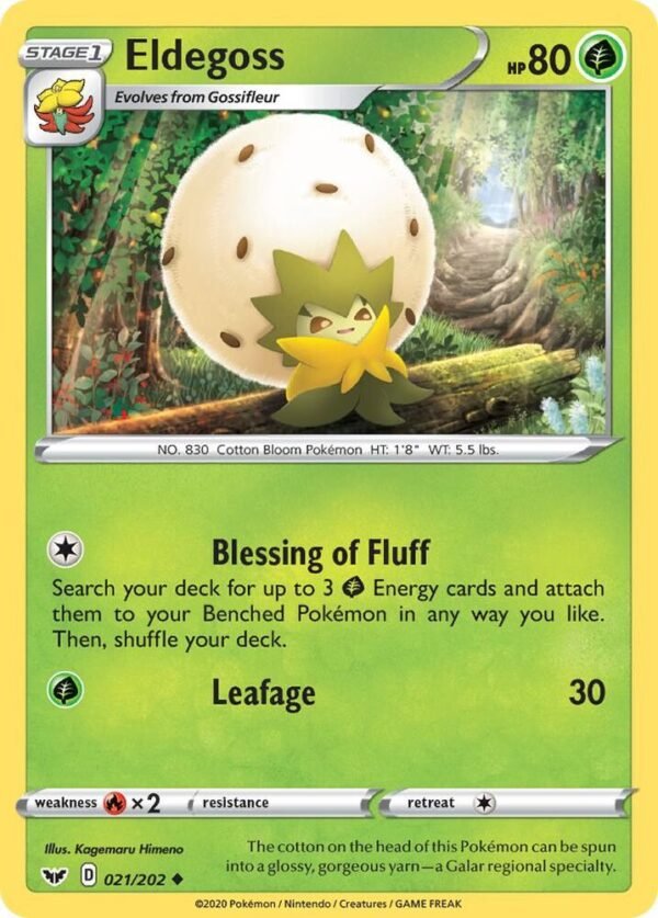 Eldegoss 021/202 Normal SWSH01: Sword & Shield Base Set