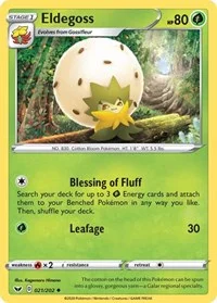 Eldegoss | 021/202 | Reverse Holofoil | SWSH01: Sword & Shield Base Set