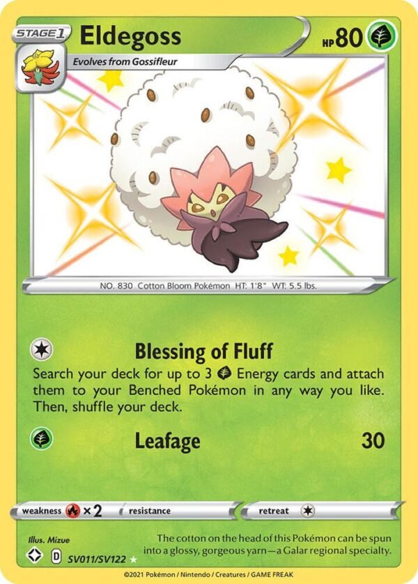 Eldegoss SV011/SV122 Holofoil Shining Fates: Shiny Vault Eldegoss SV011/SV122 Holofoil Shining Fates: Shiny Vault