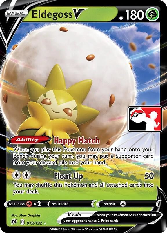 Eldegoss V 019/192 Holofoil Prize Pack Series Cards Eldegoss V 019/192 Holofoil Prize Pack Series Cards