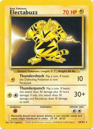 Electabuzz 020/102 Normal Base Set
