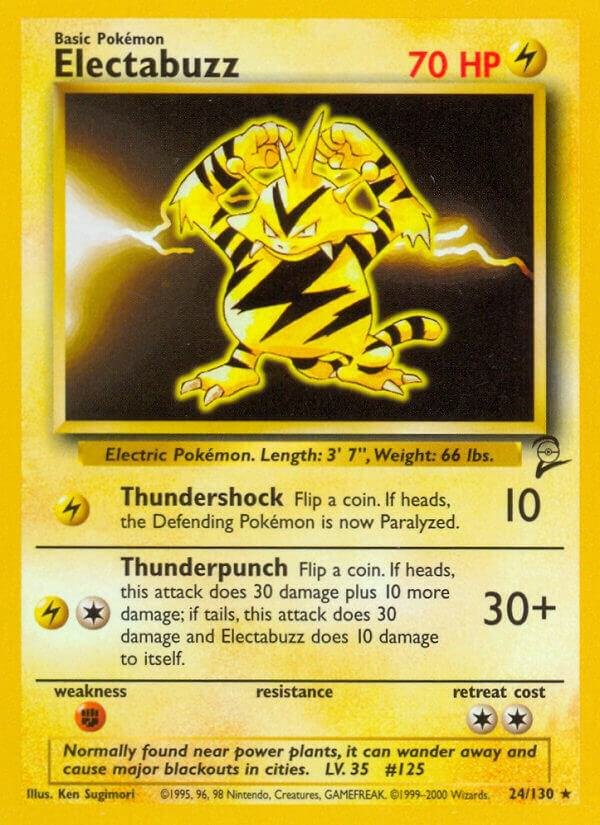 Electabuzz 024/130 Normal Base Set 2