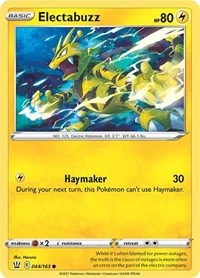 Electabuzz | 044/163 | Reverse Holofoil | SWSH05: Battle Styles Electabuzz | 044/163 | Reverse Holofoil | SWSH05: Battle Styles