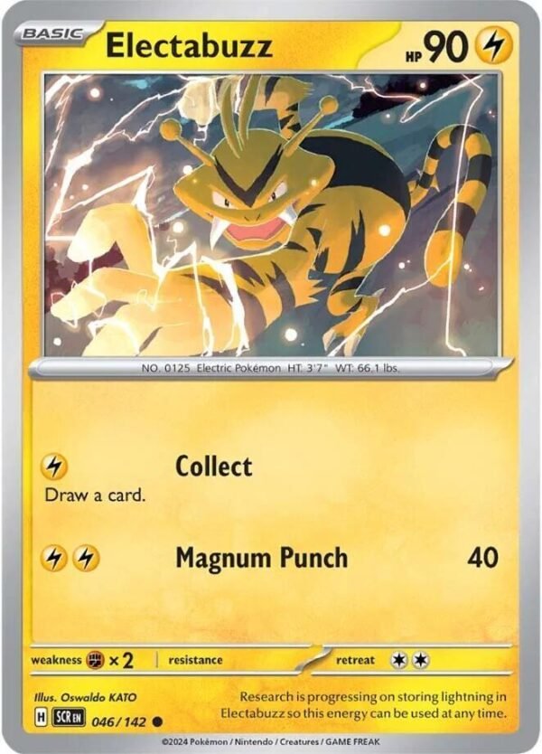 Electabuzz 046/142 Reverse Holofoil SV07: Stellar Crown Electabuzz 046/142 Reverse Holofoil SV07: Stellar Crown