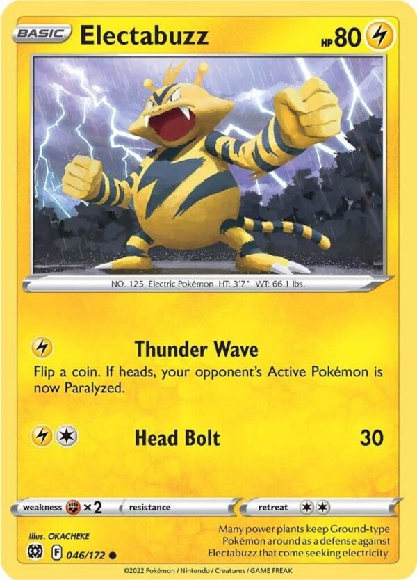 Electabuzz 046/172 Normal SWSH09: Brilliant Stars