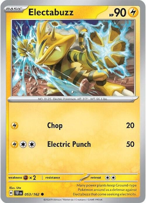 Electabuzz 053/162 Reverse Holofoil SV05: Temporal Forces