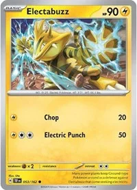Electabuzz | 053/162 | Reverse Holofoil | SV05: Temporal Forces Electabuzz | 053/162 | Reverse Holofoil | SV05: Temporal Forces
