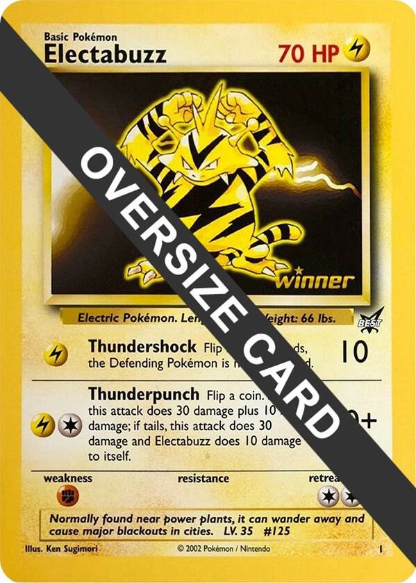 Electabuzz 1 (Best of Game 1 Promo) 001 Normal Jumbo Cards Electabuzz 1 (Best of Game 1 Promo) 001 Normal Jumbo Cards