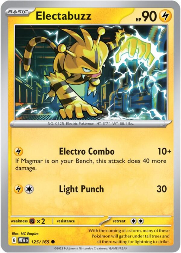 Electabuzz 125/165 Normal SV: Scarlet & Violet 151
