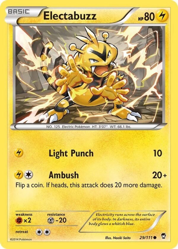 Electabuzz 29/111 Normal XY – Furious Fists Electabuzz 29/111 Normal XY – Furious Fists