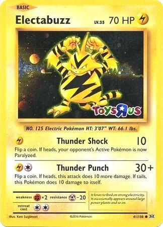 Electabuzz 41/108 (Toys R Us Promo) 041/108 Holofoil Miscellaneous Cards & Products Electabuzz 41/108 (Toys R Us Promo) 041/108 Holofoil Miscellaneous Cards & Products