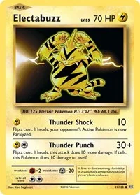 Electabuzz | 41/108 | Reverse Holofoil | XY - Evolutions