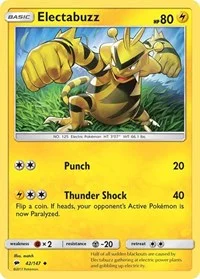 Electabuzz | 42/147 | Reverse Holofoil | SM - Burning Shadows