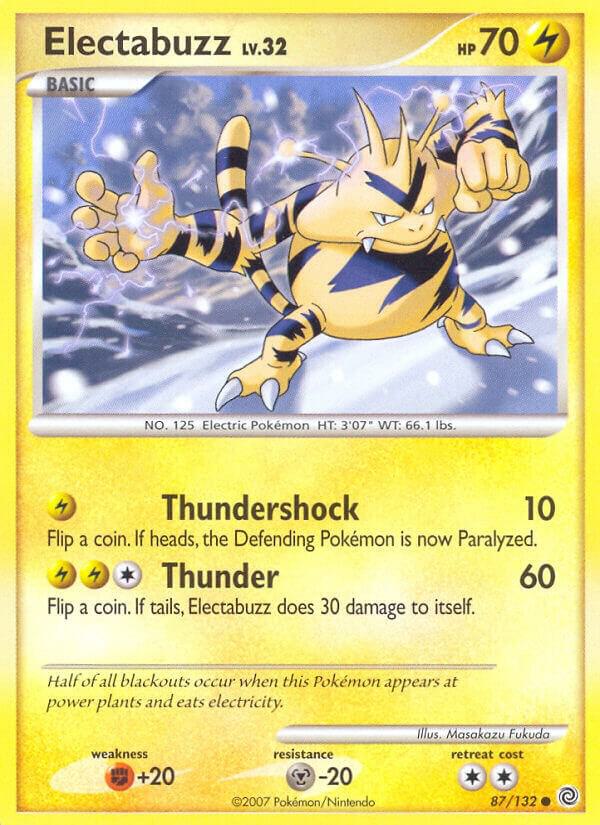 Electabuzz 87/132 Reverse Holofoil Secret Wonders Electabuzz 87/132 Reverse Holofoil Secret Wonders