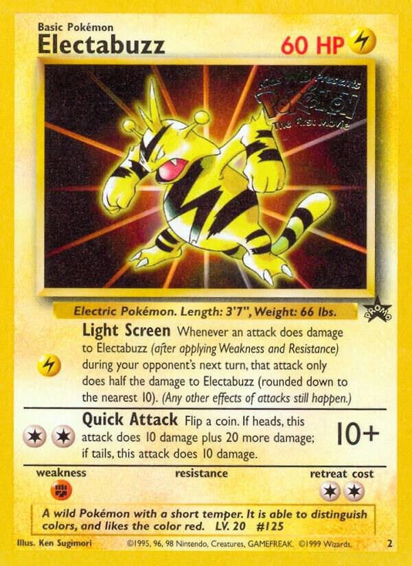 Electabuzz (Movie Promo) 02/53 Normal WoTC Promo Electabuzz (Movie Promo) 02/53 Normal WoTC Promo