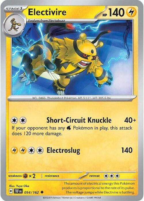 Electivire 054/162 Reverse Holofoil SV05: Temporal Forces