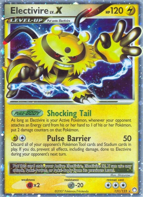 Electivire LV.X 121/123 Holofoil Mysterious Treasures