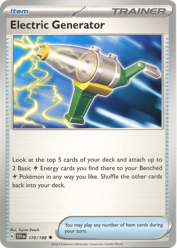 Electric Generator 170/198 Normal SV01: Scarlet & Violet Base Set