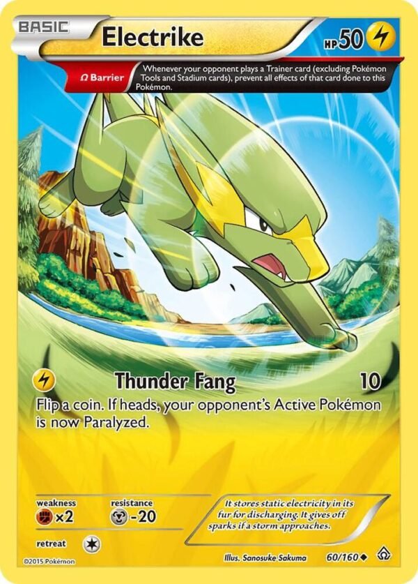 Electrike (Omega) 60/160 Reverse Holofoil XY – Primal Clash Electrike (Omega) 60/160 Reverse Holofoil XY – Primal Clash