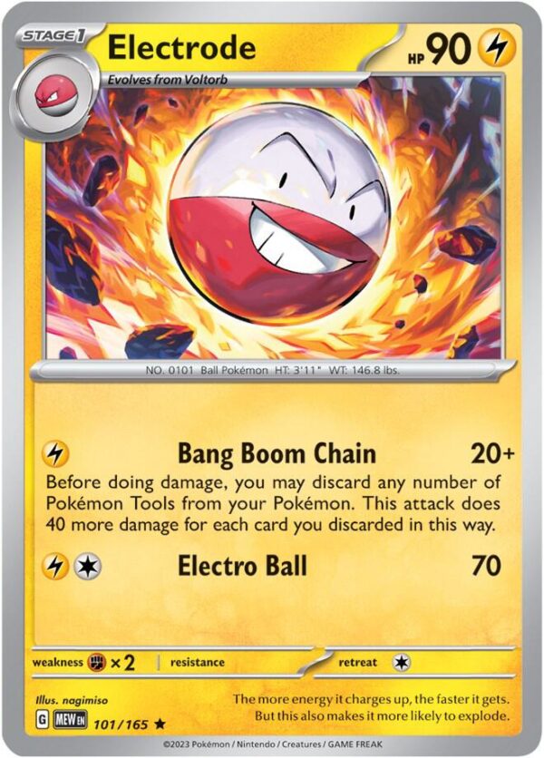 Electrode 101/165 Holofoil SV: Scarlet & Violet 151 Electrode 101/165 Holofoil SV: Scarlet & Violet 151