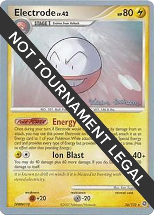 Electrode 2008 (Tristan Robinson) 26/132 Normal World Championship Decks Electrode 2008 (Tristan Robinson) 26/132 Normal World Championship Decks