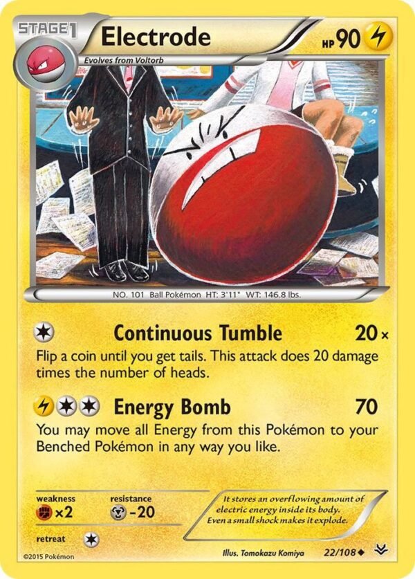 Electrode 22/108 Reverse Holofoil XY – Roaring Skies
