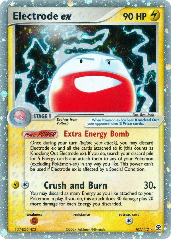Electrode ex 107/112 Holofoil FireRed & LeafGreen Electrode ex 107/112 Holofoil FireRed & LeafGreen